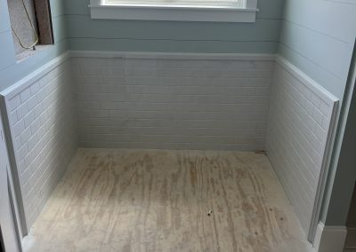 Cultured Marble Subway Wainscoting - Acadiana Marble Projects